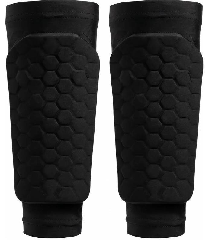 lot 47233 image: Soccer Shin Guards for Youth & Adult with Honeycomb Compression Sleeve, Breathable Lightweight Shin Pads with Non-Slip Silicone Strips, Impact Protection, XSmall - Retail $10