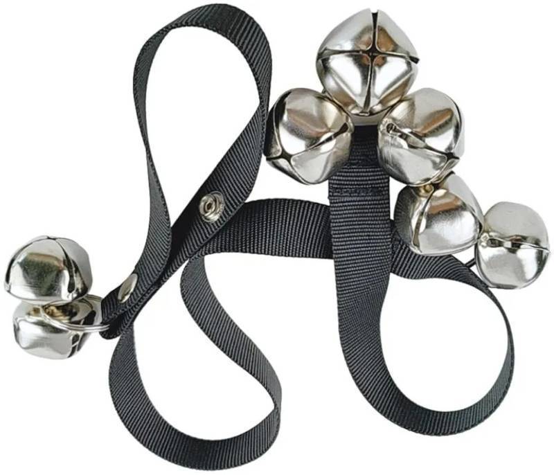 lot 47235 image: Dog Training Doorbell Black Nylon Iron for Housebreaking CommunicationDoor Handle Bell - Retail $13