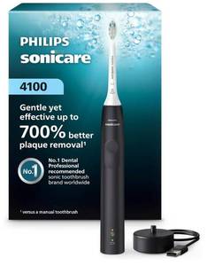 lot 39742 image: Philips Sonicare 4100 Power Toothbrush  Rechargeable Electric Toothbrush with Pressure Sensor. - Retail $50