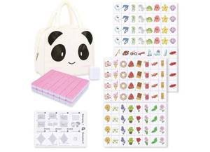 lot 39749 image: drizzle 129 Tiles Seaside Escape Blocks Game 30mm - Instruction Manual Panda Bag. MISSING PARTS SEE PHOTO. - Retail $55