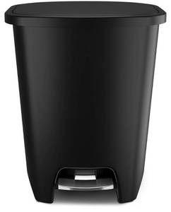 lot 39762 image: Glad Premium Trash Can with Clorox Odor Protection, 20 Gallon, Black - Retail $50