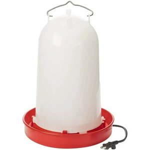 lot 39765 image: API Heated Chicken or Bird Waterer Heated Poultry Waterer, 3 Gallon, MISSING HEATER BASE. - Retail $65