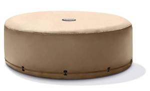 lot 39782 image: Intex PureSpa Energy Efficient 6.5-Feet Outdoor Hot Tub Cover for 4-Person Round Spas - Retail $235