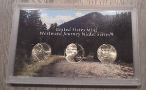 lot 504 image: 2006 United States Mint Westward Journey Nickel Series 3-Coin Set