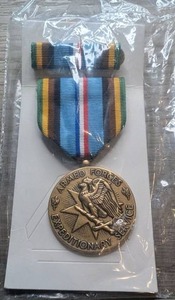 lot 561 image: Armed Forces Expeditionary Service Medal with Ribbon and Ribbon Bar