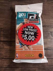 lot 802 image: Panini Donruss Basketball 30 Card Value Pack- Sealed