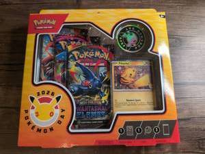 lot 900 image: Pokmon Day 2026 Collection TCG 3 Booster Packs Promo Card Coin - Sealed
