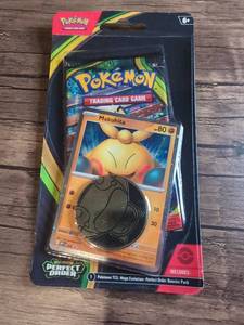 lot 901 image: Pokmon TCG Mega Evolution Perfect Order Blister Pack with Booster and Promo - Sealed