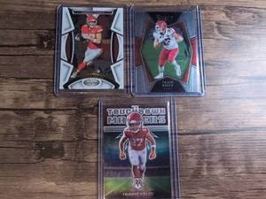 lot 1003 image: Panini Travis Kelce Football Card Lot of 3 Certified Select Mosaic TD-20
