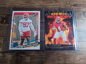 lot 1007 image: Donruss 2023 Football Card Lot of 2 Anudike-Uzomah #349 Rashee Rice RHR-9
