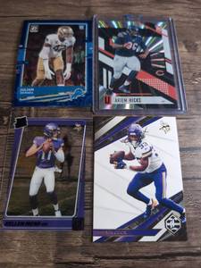 lot 1013 image: Panini Football Card Lot of 4 Okwara Hicks Mond Cook - NFC North