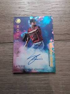 lot 1091 image: Bowman Inception 2021 Slade Cecconi Base Prospect Autograph Card 475600 PA-SC