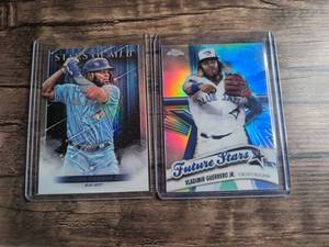 lot 1102 image: Topps Vladimir Guerrero Jr. Baseball Card Lot 2 Cards SMLB-22 FS-20