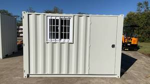 lot 87003 image: IRC11 - 11ft Storage Container with Window & Side Door - Unused