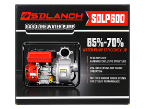 lot 89076 image: 3 Inch 5.6 HP Gas-Powered Water Transfer Pump, 264 GPM (SDLP600) - Retail $0