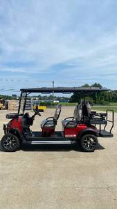 lot 91022 image: SDLANCH HQ100 Golf Carts (HQ100-RED) Assembly Required