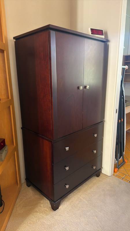 lot 10 image: Ligna armoire 72 x 33 x 24 in (contents not included)