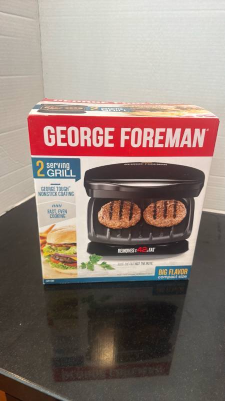 lot 1279 image: George Foreman 2 Serving Grill