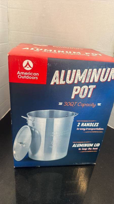 lot 1290 image: American Outdoors 30 Qt Aluminum Pot
