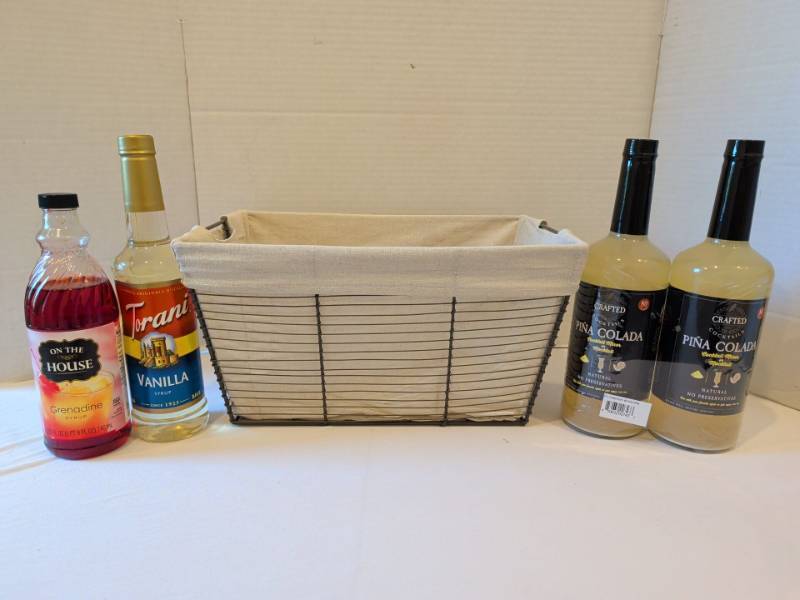 lot 1313 image: Crafted Pina Colada Mixer x2, Torani Vanilla, On The House Grenadine Syrup