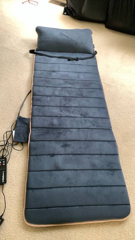 lot 1452 image: COMFIER Massage Mat with Heat Control, Pillow and Strap