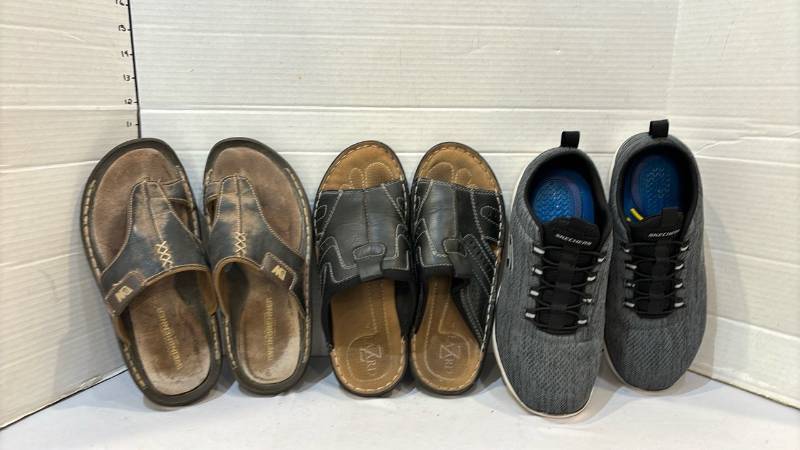 lot 1716 image: Sketchers and two other pair of sandals