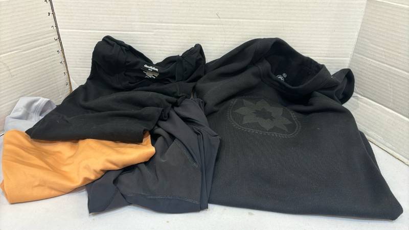 lot 1732 image: Soft sweatshirt and three tops - size M