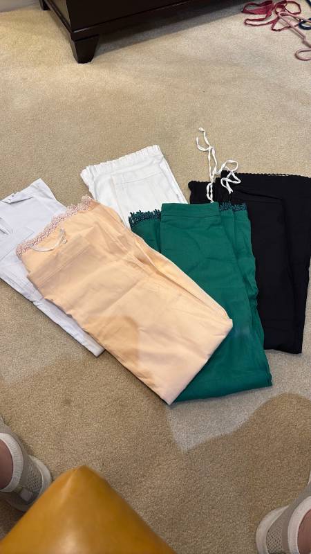 lot 1813 image: Drawstring waist Skirts with  Lace Trim