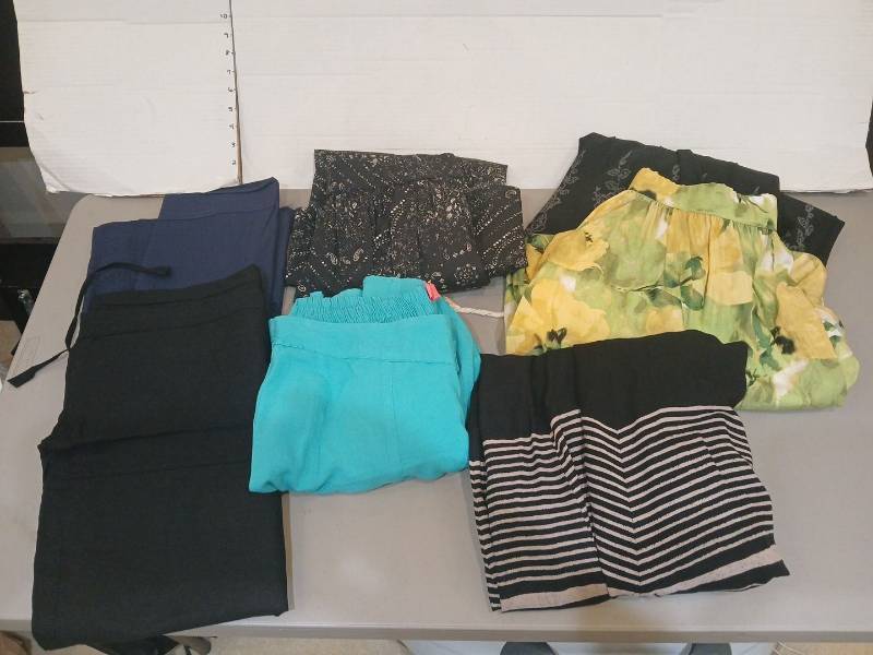 lot 1854 image: Ladies m skirts and wide leg pants various brands