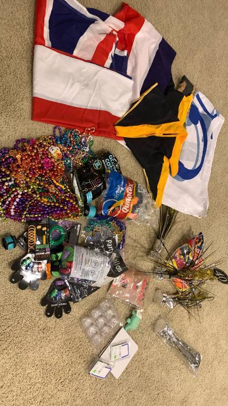 lot 2014 image: Party supplies and flags