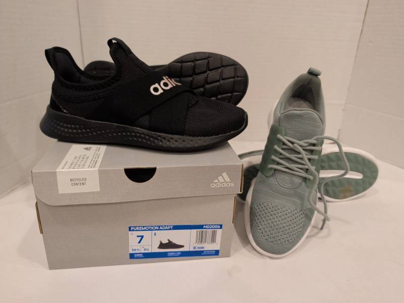 lot 2236 image: Adidas Puremotion Adapt Running Shoe US 7 and Aldo 6.5 sneakers
