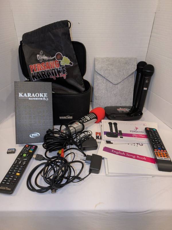 lot 2245 image: Persang Karaoke New Dzire Plus Karaoke Player 2 Microphones and more