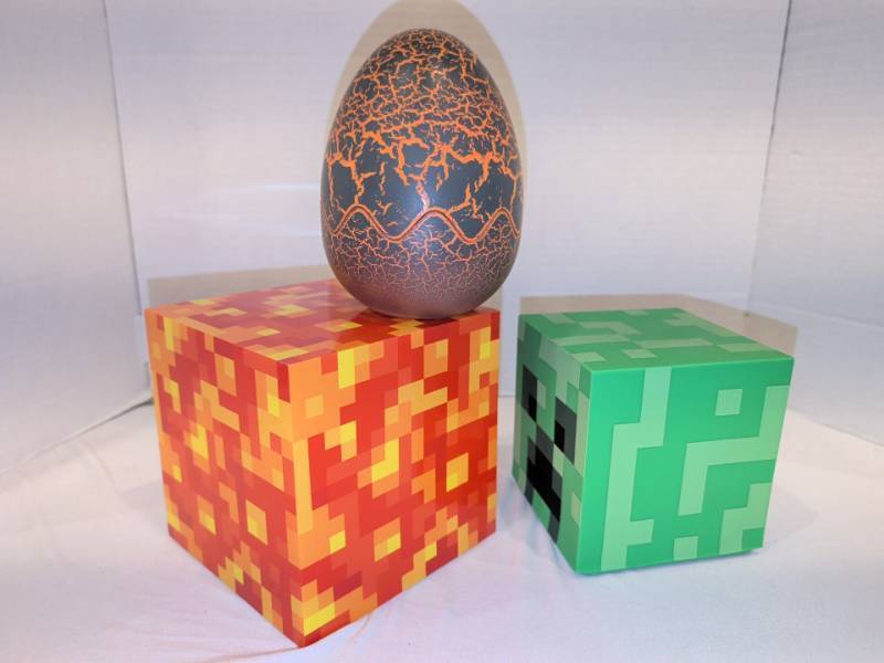 lot 2255 image: Minecraft Blocks and egg