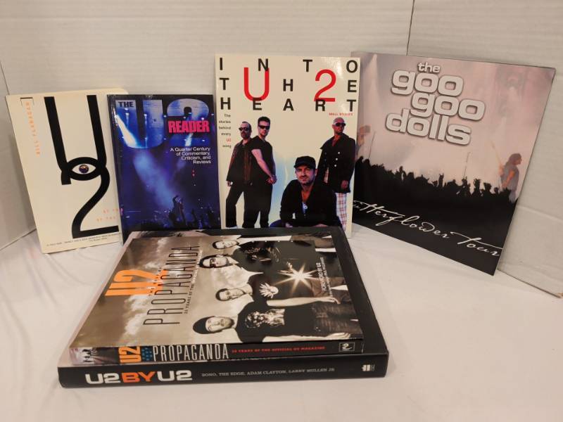 lot 2259 image: U2 Book Lot of 5 Titles Propaganda, U2 by U2, The U2 Reader, Into the Heart