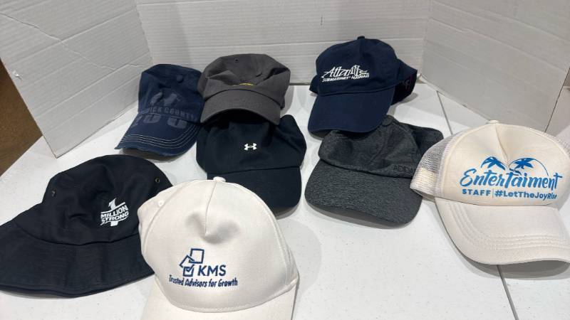 lot 2328 image: Lot Assorted Caps and Bucket Hat incl. Under Armour and adidas