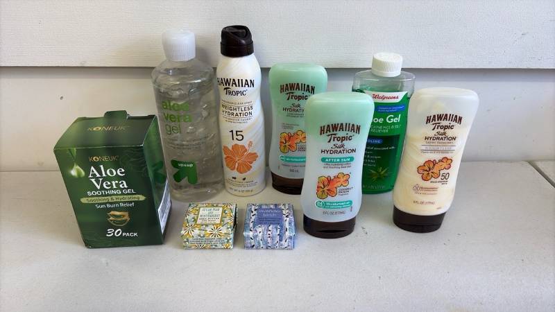 lot 3054 image: Skin care products