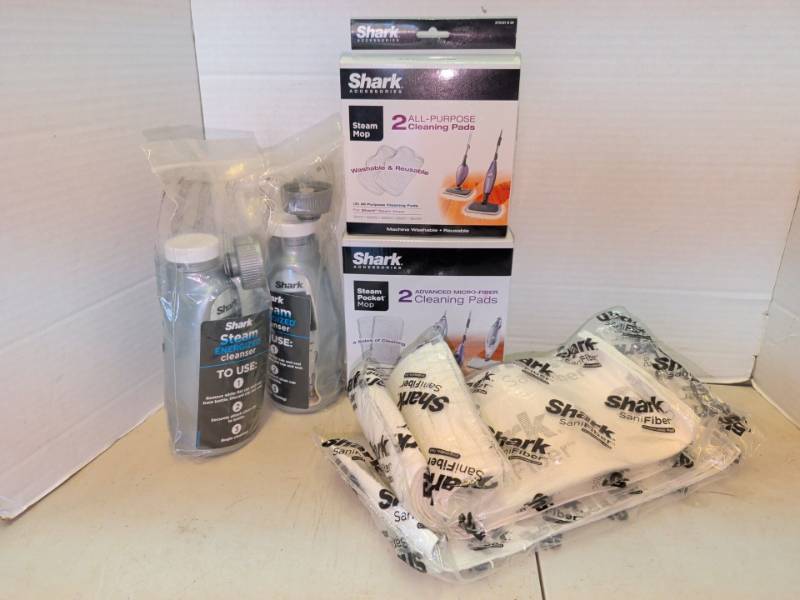 lot 3110 image: Shark Steam Mop Accessories and Cleaning Pads