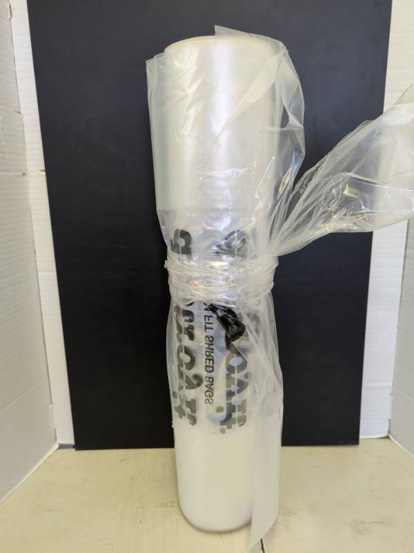 lot 3111 image: Roll of Clear Plastic Shred Bags