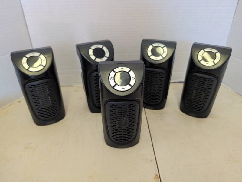 lot 3342 image: Lot of 5 Compact Portable Heater Units