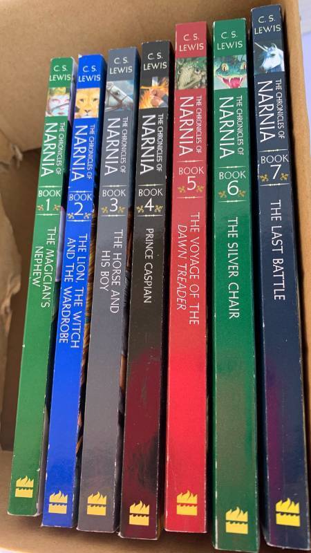 lot 3439 image: C.S. Lewis The Chronicles of Narnia Books 1-7 Lot of 7 Books