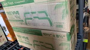lot 3601 image: Treevive Lunch Trays 5 Compartment 10.5 x 8.5 in 100 Pieces 175TRAY10 1 box has been opened