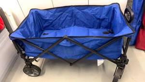 lot 3800 image: Quest Folding Utility Wagon Cart with Pull Handle and Wheels
