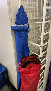 lot 3801 image: Camping chair and umbrella