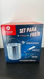 lot 4100 image: NIB American Outdoors 4 Piece Fry Basket Set 28 L AO-FRY001-A03