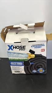lot 4126 image: Big Boss X Hose Pro Expanding Garden Hose 100 ft 58 in Diameter