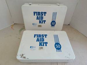 lot 4241 image: American White Cross First Aid Kit 50 Lot of 2