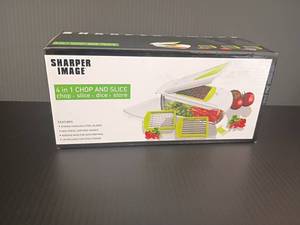 lot 4300 image: New in Box  Sharper Image 4 n 1 Chop and Slice Machine