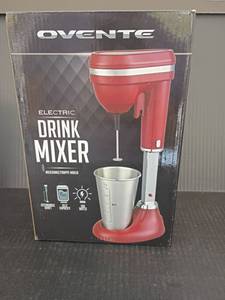 lot 4322 image: New in Box.  Ovente Electric Drink Mixer