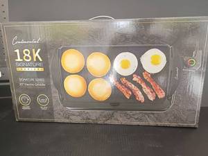 lot 4327 image: New in Box.  18K Signature Series 20in Electric Griddle