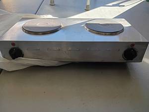 lot 4341 image: Electric Double Hot Plate 2 Burner
